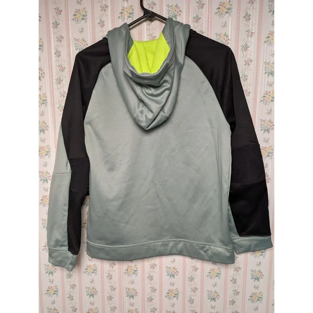 Russell Jacket BOYS SIZE XL 14-16 green black full zip hoodie reflective NWT
